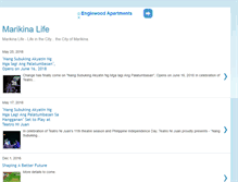 Tablet Screenshot of marikinalife.com